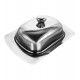Manteigueira 18,5 Cm Inox Com Tampa	